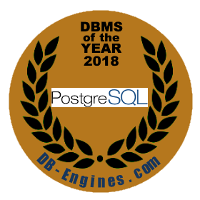 PostgreSQL is the DBMS of the Year 2018!