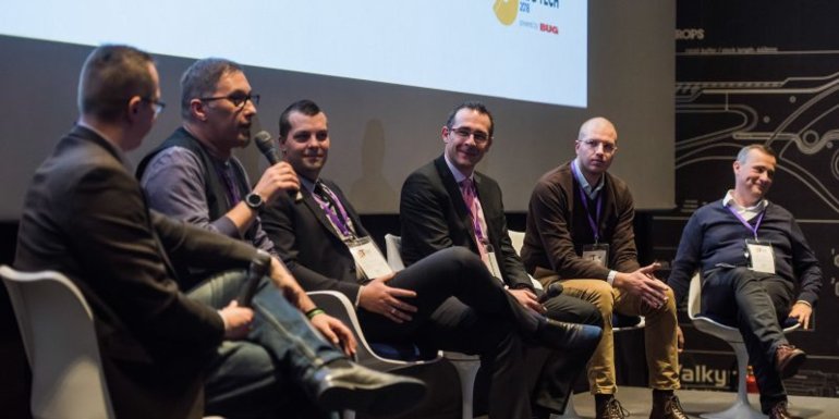 Business people at the conference